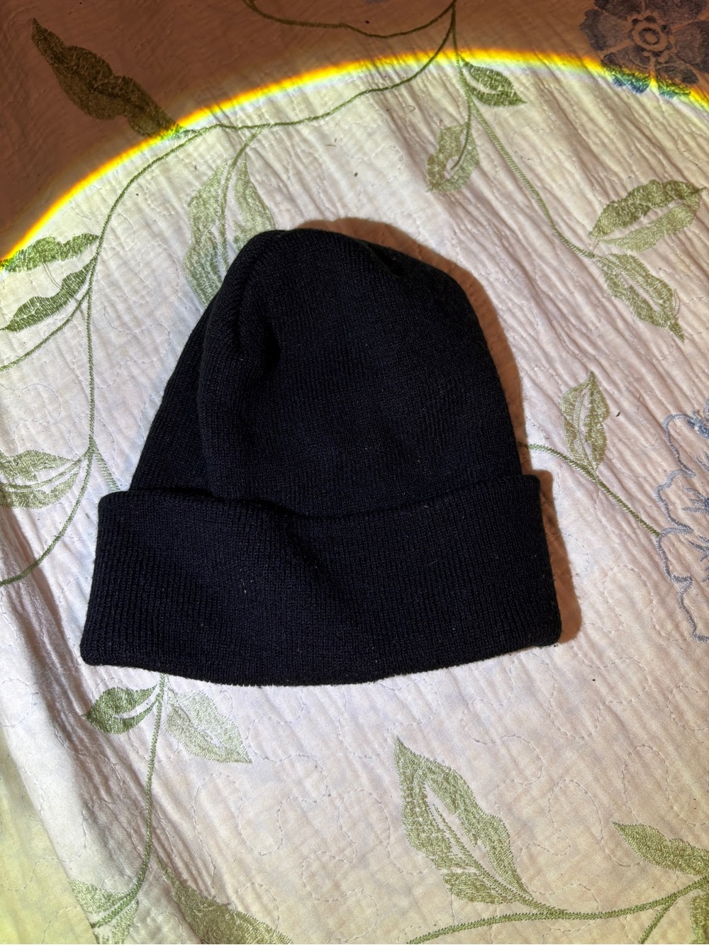 Classic Black Knit Beanie - Women’s Winter Hat